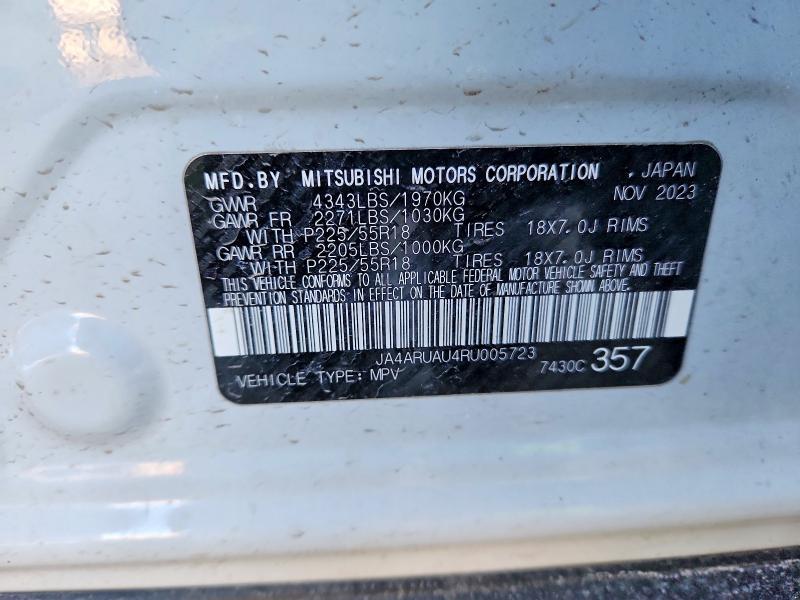 Продаж на аукціоні авто 2024 Mitsubishi Outlander Sport, vin: JA4ARUAU4RU005723, номер лоту: 76048825