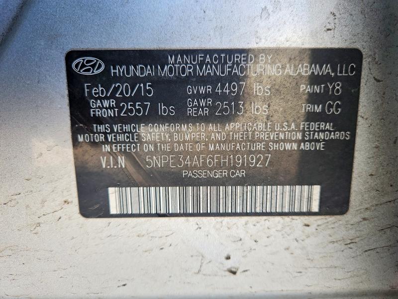 Aukcja sprzedaży 2015 Hyundai Sonata, vin: 5NPE34AF6FH191927, numer aukcji: 75606325