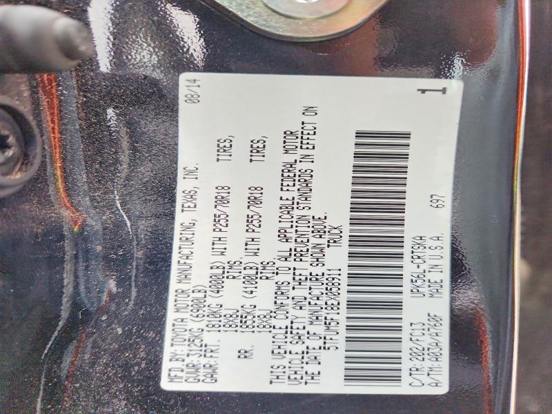 78465255 :رقم المزاد ، 5TFUM5F18EX058911 vin ، 2014 Toyota Tundra مزاد بيع