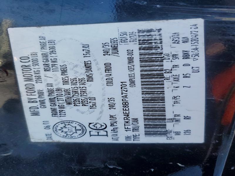 Aukcja sprzedaży 2011 Ford Ranger, vin: 1FTKR4EE8BPA72701, numer aukcji: 76411145