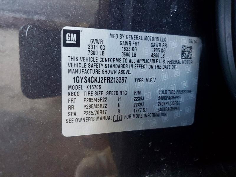 Aukcja sprzedaży 2015 Cadillac Escalade, vin: 1GYS4CKJ2FR213387, numer aukcji: 76907615