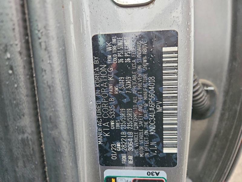 Aukcja sprzedaży 2023 Kia Ev6, vin: KNDC34LA6P5604018, numer aukcji: 78054695