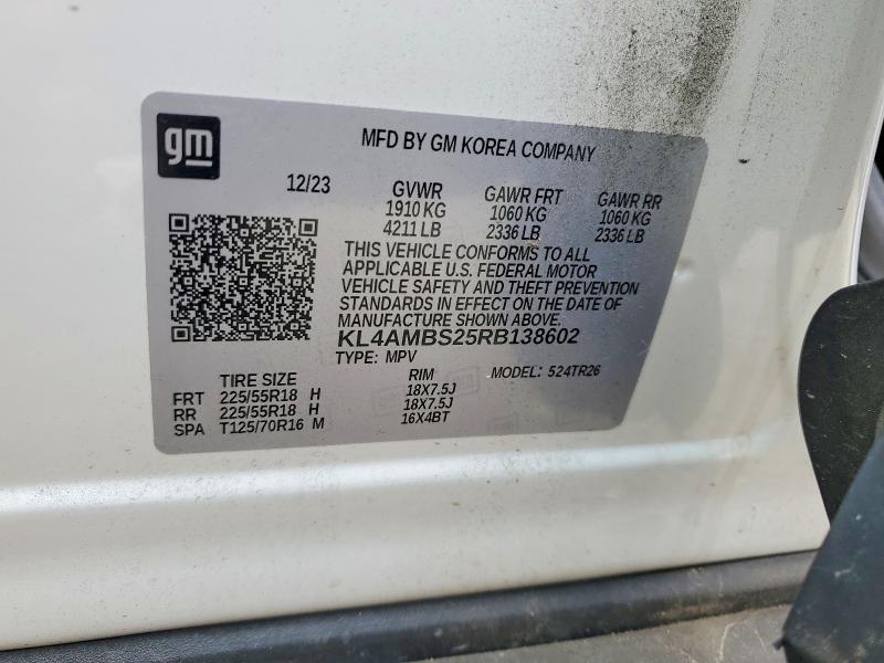 Продаж на аукціоні авто 2024 Buick Encore Gx, vin: KL4AMBS25RB138602, номер лоту: 41847326