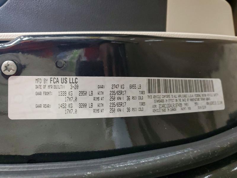 Продажа на аукционе авто 2020 Chrysler Voyager, vin: 2C4RC1DG4LR197499, номер лота: 76265555