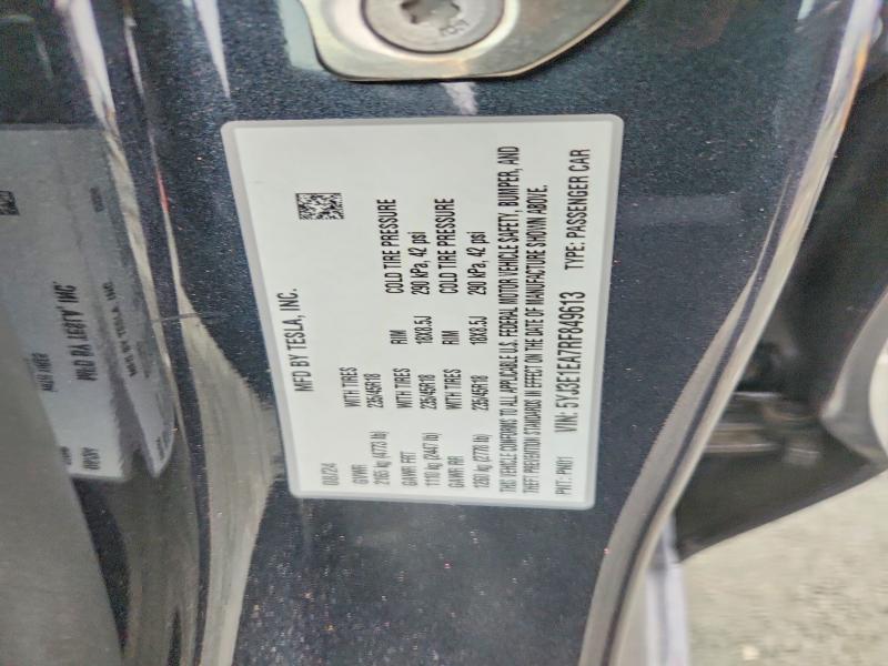 Aukcja sprzedaży 2024 Tesla Model 3, vin: 5YJ3E1EA7RF849613, numer aukcji: 75653935