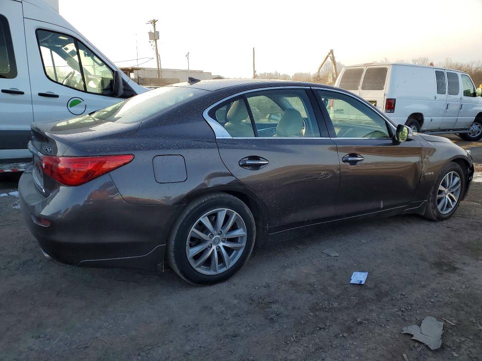 76895975 :رقم المزاد ، JN1AV7AR0FM850713 vin ، 2015 Infiniti Q50 Hybrid مزاد بيع
