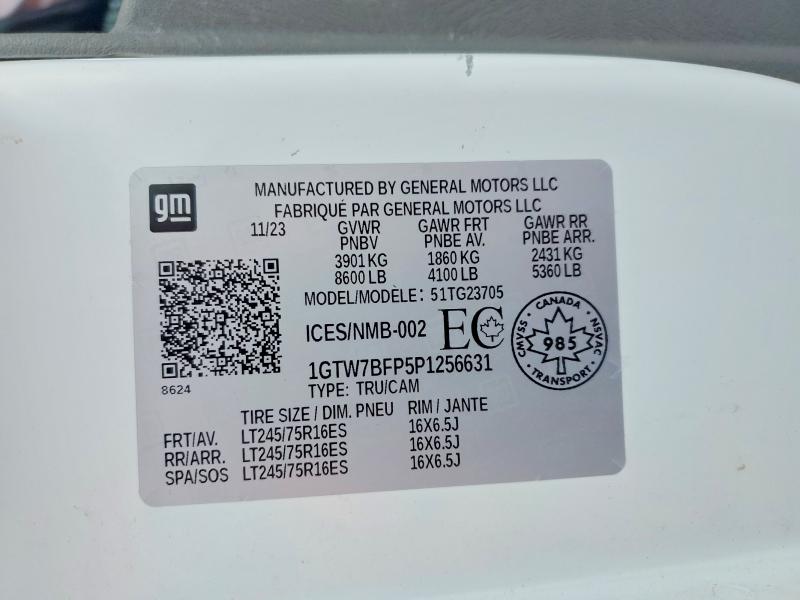 Продажа на аукционе авто 2023 Gmc Savana G25, vin: 1GTW7BFP5P1256631, номер лота: 72444335