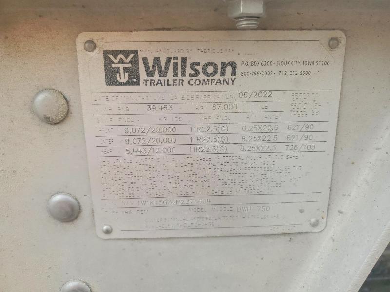 2023 Wilson Semi Trail მანქანა იყიდება აუქციონზე, vin: 1W1K45032P2275894, აუქციონის ნომერი: 97620765