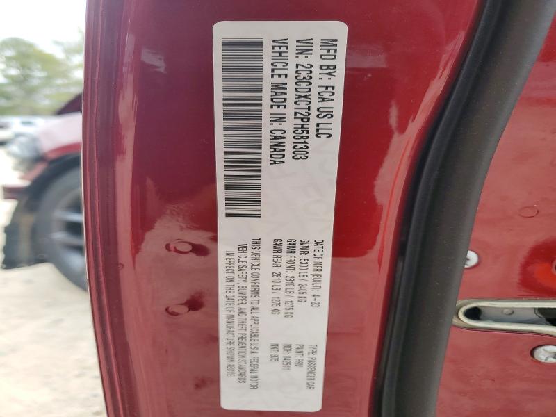 2023 Dodge Charger მანქანა იყიდება აუქციონზე, vin: 2C3CDXCT2PH581303, აუქციონის ნომერი: 77872385