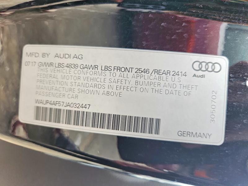 Aukcja sprzedaży 2018 Audi S5 Premium, vin: WAUP4AF57JA032447, numer aukcji: 75960155