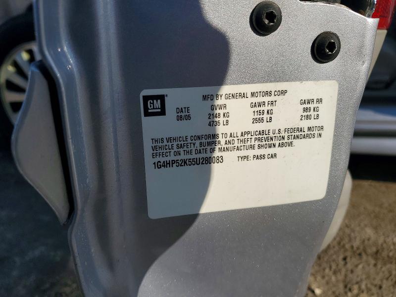 2005 Buick Lesabre მანქანა იყიდება აუქციონზე, vin: 1G4HP52K55U280083, აუქციონის ნომერი: 78689485