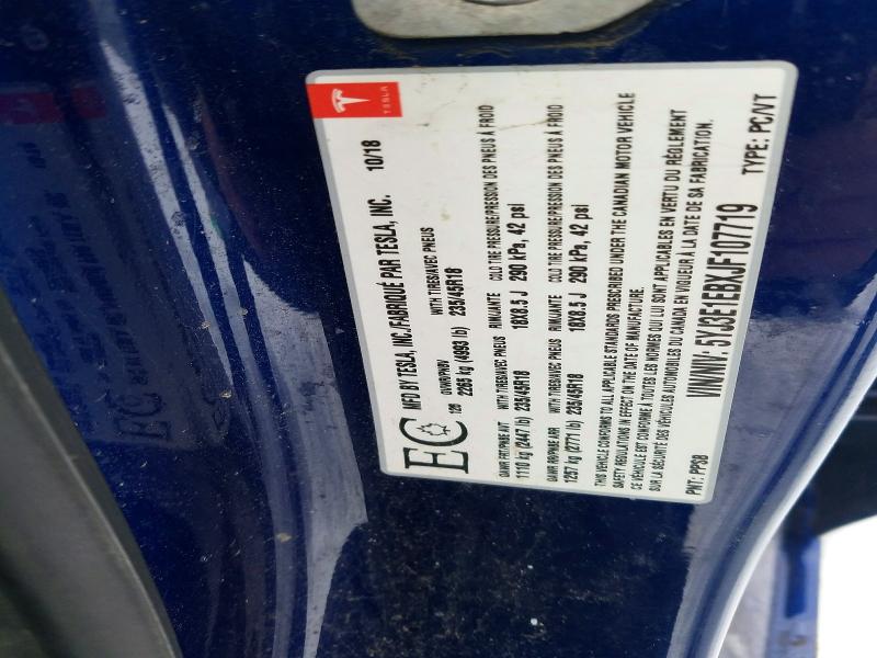 74918015 :رقم المزاد ، 5YJ3E1EBXJF107719 vin ، 2018 Tesla Model 3 مزاد بيع