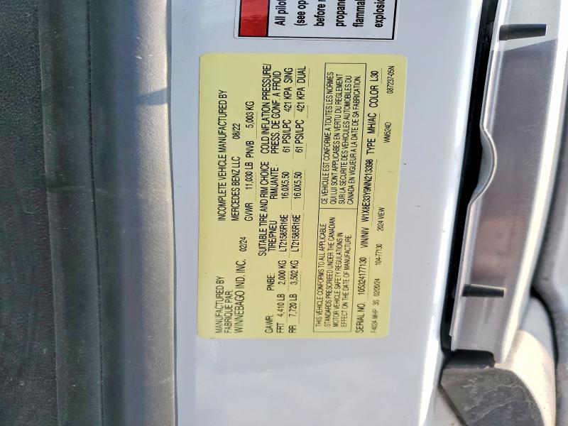 Aukcja sprzedaży 2022 Mercedes-benz Sprinter, vin: W1X8E33Y9NN213398, numer aukcji: 78097795