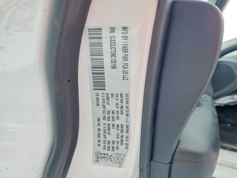 Продажа на аукционе авто 2022 Dodge Durango, vin: 1C4SDJCT5NC135196, номер лота: 78058775