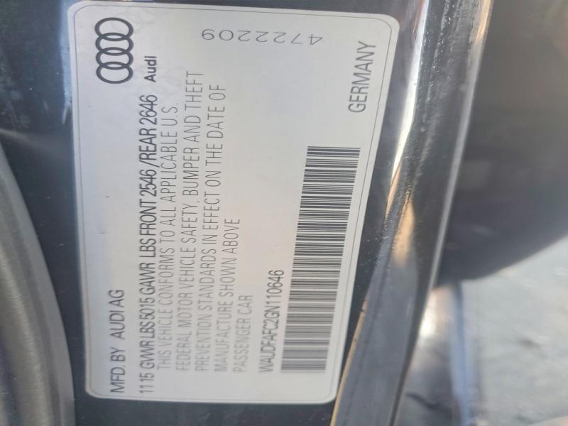 Aukcja sprzedaży 2016 Audi A6 Premium, vin: WAUDFAFC2GN110646, numer aukcji: 77750995