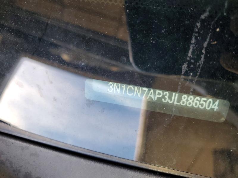 Продаж на аукціоні авто 2018 Nissan Versa, vin: 3N1CN7AP3JL886504, номер лоту: 77299015