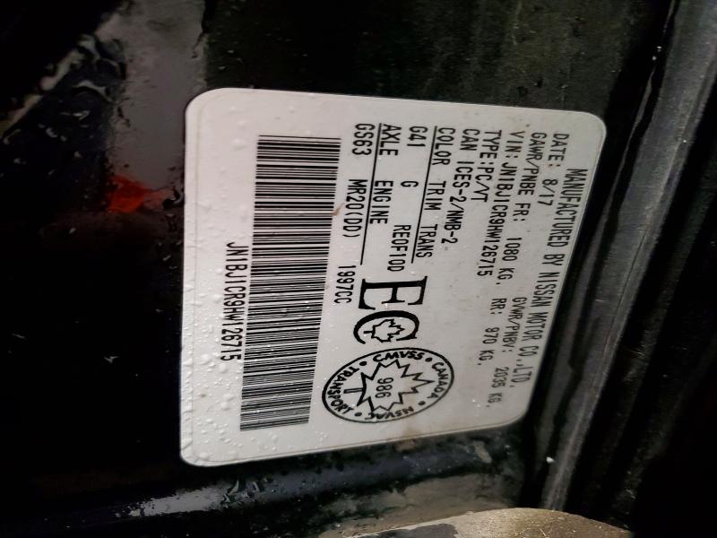 Aukcja sprzedaży 2017 Nissan Qashqai Sv, vin: JN1BJ1CR9HW126715, numer aukcji: 78055125