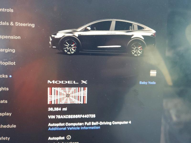 76454195 :رقم المزاد ، 7SAXCBE66RF440725 vin ، 2024 Tesla Model X مزاد بيع