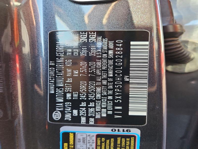 Продажа на аукционе авто 2020 Kia Telluride, vin: 5XYP5DHC0LG028840, номер лота: 78845225