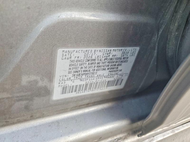 Aukcja sprzedaży 2017 Nissan Sentra, vin: 3N1AB7AP8HY276613, numer aukcji: 77929935