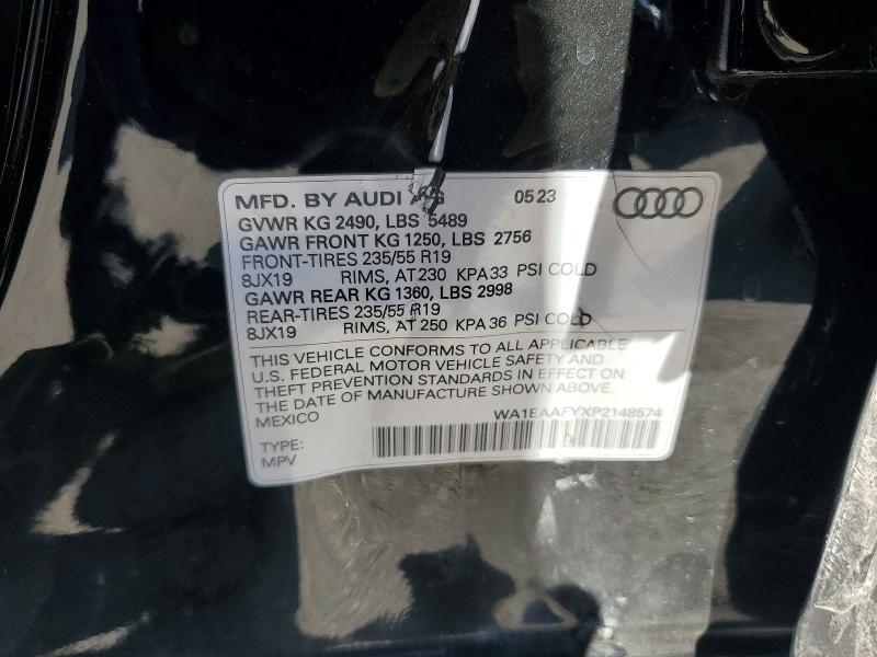 Продажа на аукционе авто 2023 Audi Q5, vin: WA1EAAFYXP2148574, номер лота: 78528215