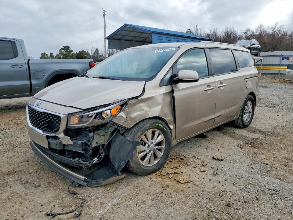 2017 Kia Sedona მანქანა იყიდება აუქციონზე, vin: KNDMB5C12H6284737, აუქციონის ნომერი: 78723985