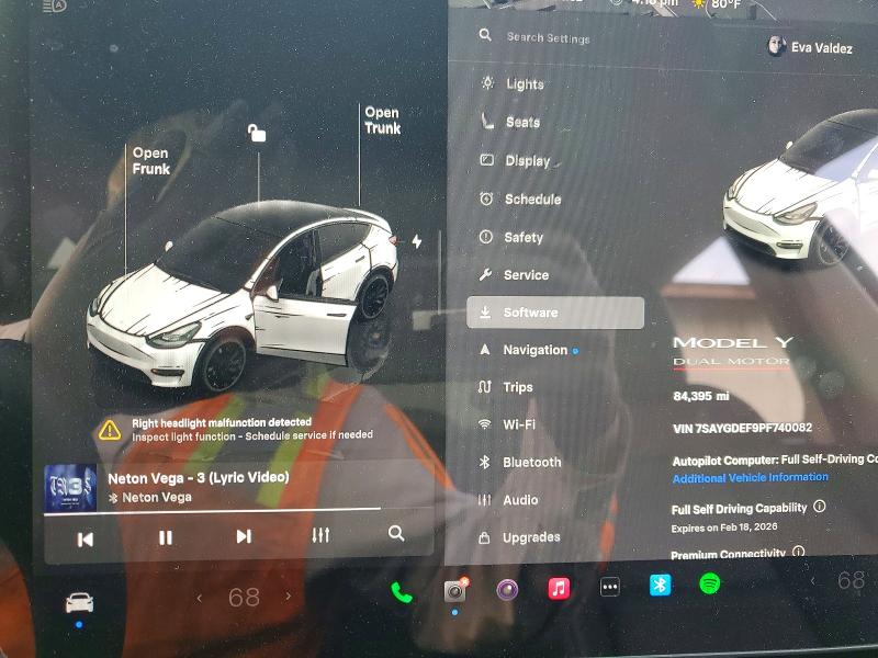 Aukcja sprzedaży 2023 Tesla Model Y, vin: 7SAYGDEF9PF740082, numer aukcji: 75361935