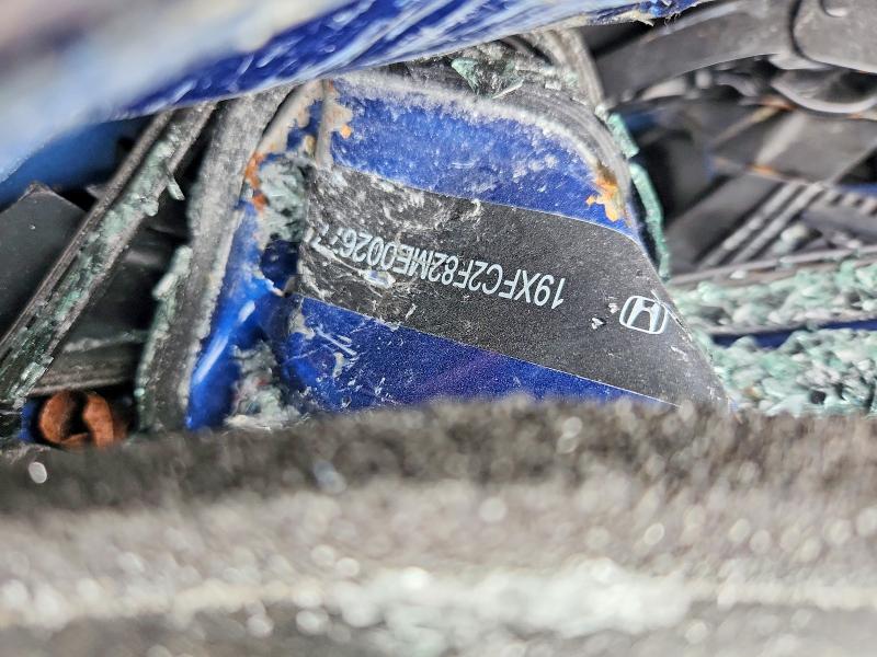 79239505 :رقم المزاد ، 19XFC2F82ME002677 vin ، 2021 Honda Civic مزاد بيع