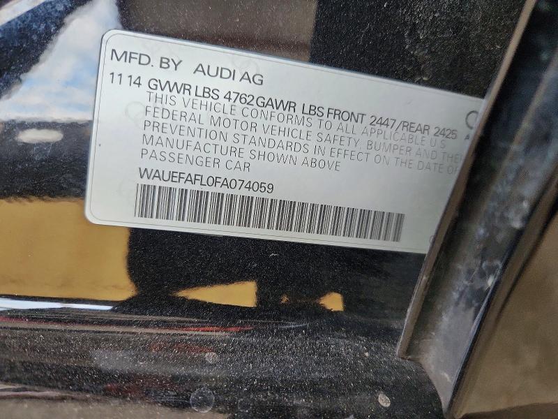 Aukcja sprzedaży 2015 Audi A4, vin: WAUEFAFL0FA074059, numer aukcji: 76363435