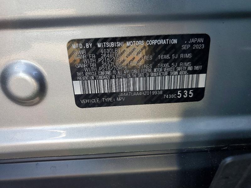 Продаж на аукціоні авто 2024 Mitsubishi Eclipse Cross, vin: JA4ATUAA4RZ019938, номер лоту: 78550145