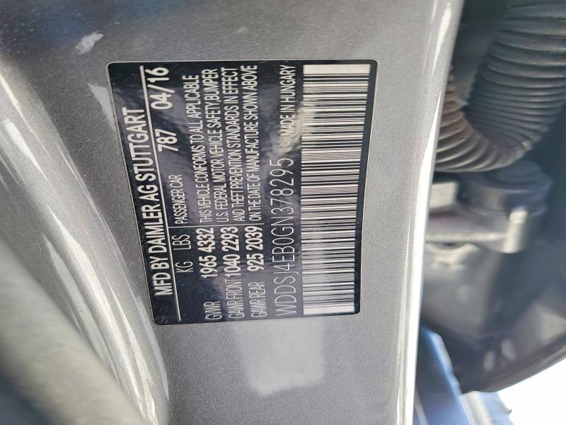 Aukcja sprzedaży 2016 Mercedes-benz Cla, vin: WDDSJ4EB0GN378295, numer aukcji: 76120765