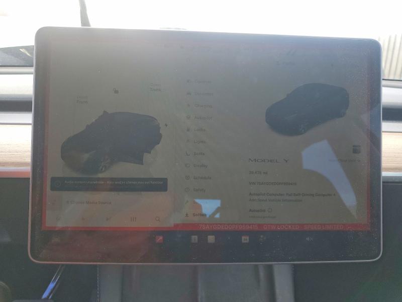 Aukcja sprzedaży 2023 Tesla Model Y, vin: 7SAYGDED0PF959415, numer aukcji: 78927375