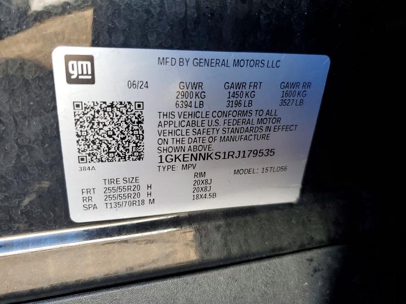 Продажа на аукционе авто 2024 Gmc Acadia, vin: 1GKENNKS1RJ179535, номер лота: 76848165