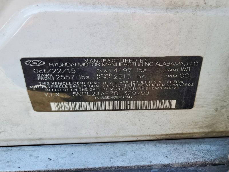 Продаж на аукціоні авто 2016 Hyundai Sonata Se, vin: 5NPE24AF7GH329799, номер лоту: 76219265