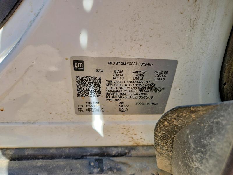 2025 Buick Encore Gx მანქანა იყიდება აუქციონზე, vin: KL4AMCSL0SB034569, აუქციონის ნომერი: 75630985