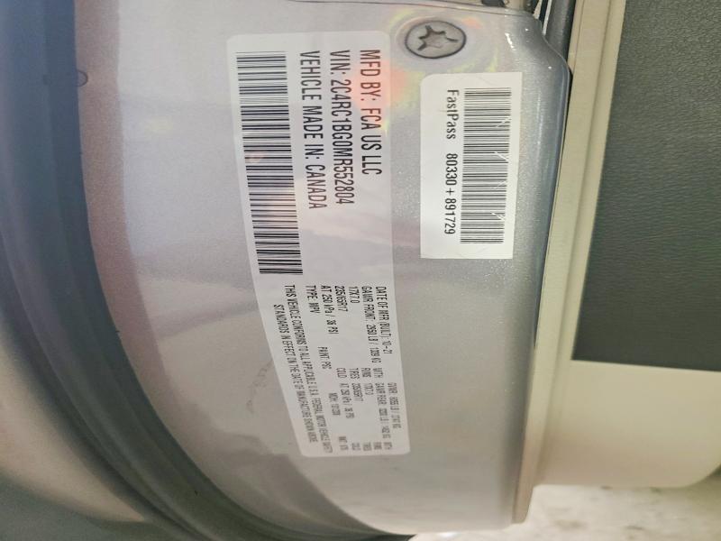 Aukcja sprzedaży 2021 Chrysler Pacifica, vin: 2C4RC1BG0MR552804, numer aukcji: 77747885