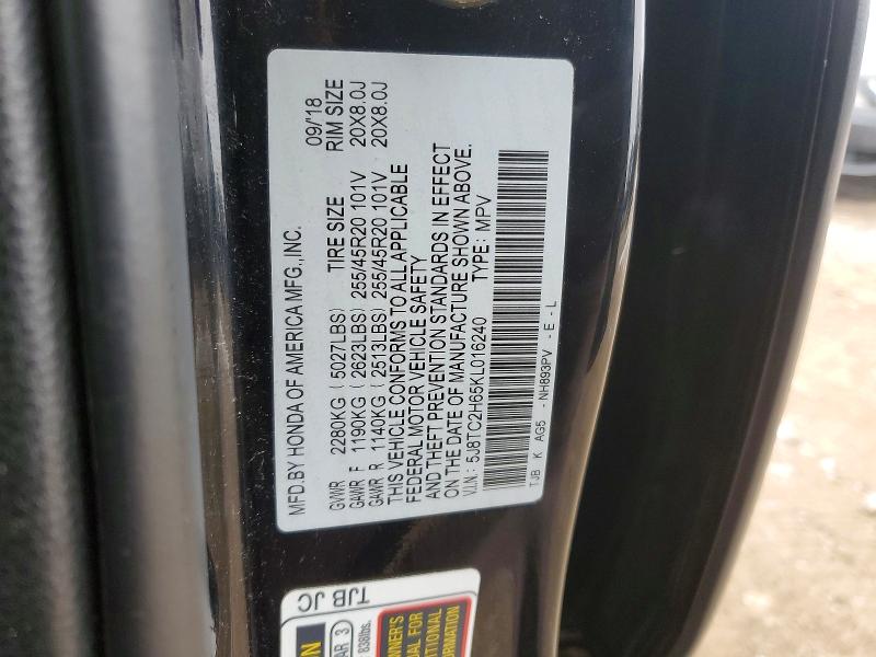 Продажа на аукционе авто 2019 Acura Rdx, vin: 5J8TC2H65KL016240, номер лота: 74508365