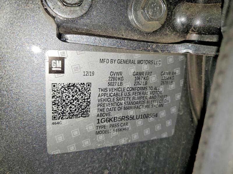 78667575 :رقم المزاد ، 1G6KB5RS5LU108554 vin ، 2020 Cadillac Ct6 مزاد بيع