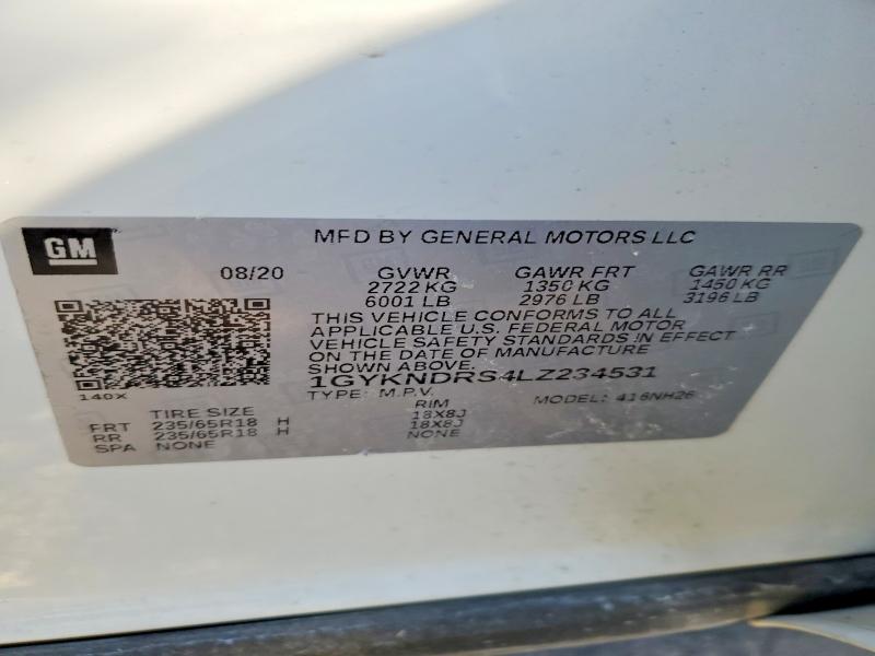 Aukcja sprzedaży 2020 Cadillac Xt5, vin: 1GYKNDRS4LZ234531, numer aukcji: 76350915