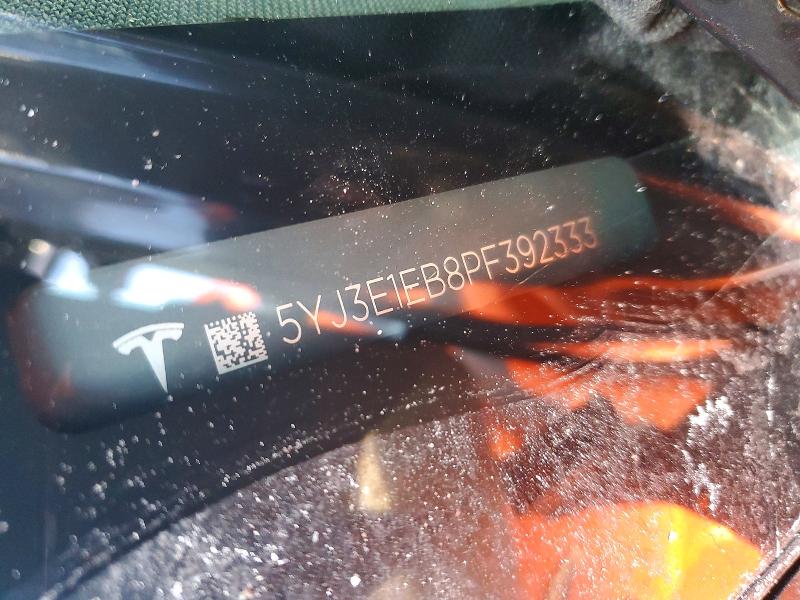 2023 Tesla Model 3 მანქანა იყიდება აუქციონზე, vin: 5YJ3E1EB8PF392333, აუქციონის ნომერი: 76361285