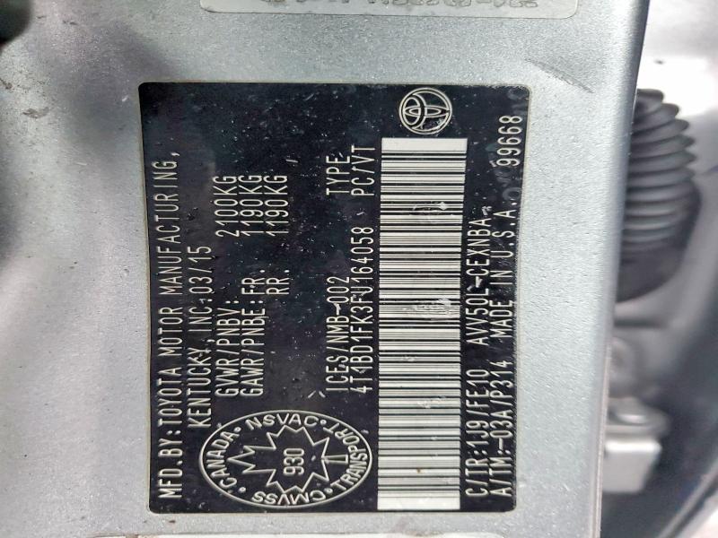 Продаж на аукціоні авто 2015 Toyota Camry Hybrid, vin: 4T1BD1FK3FU164058, номер лоту: 76742435