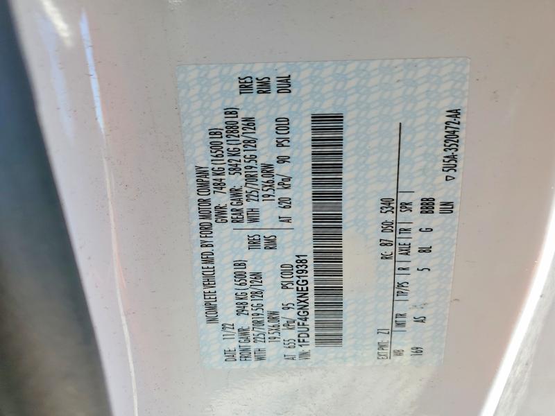 Продажа на аукционе авто 2022 Ford F450, vin: 1FDUF4GNXNEG19381, номер лота: 78121865