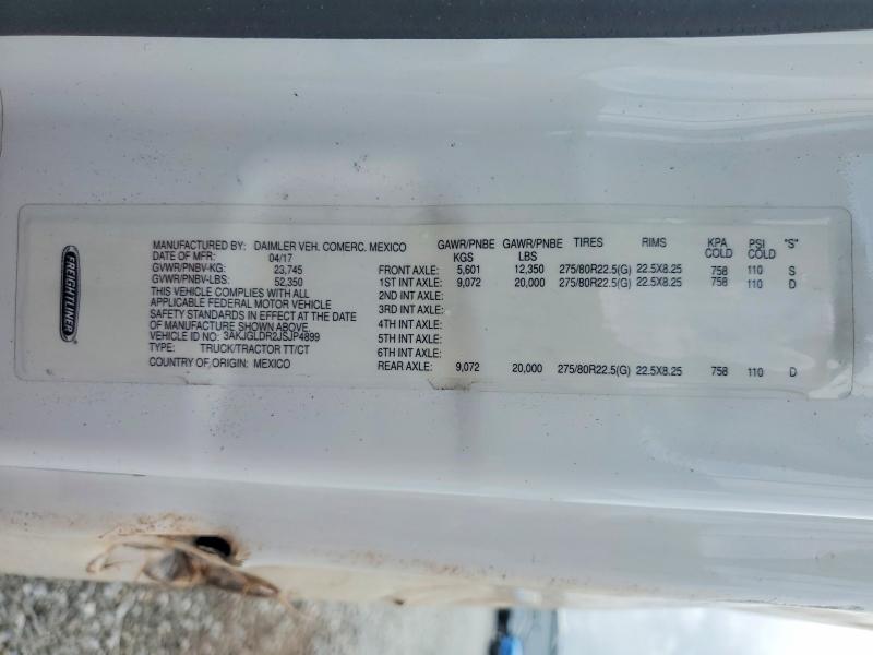 77940885 :رقم المزاد ، 3AKJGLDR2JSJP4899 vin ، 2018 Freightliner Cascadia 125 مزاد بيع