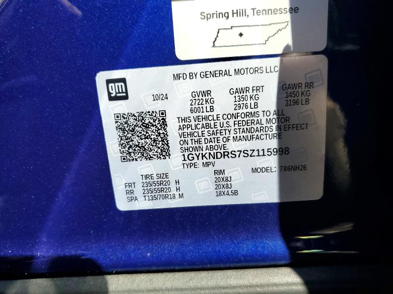 Продажа на аукционе авто 2025 Cadillac Xt5, vin: 1GYKNDRS7SZ115998, номер лота: 76811755
