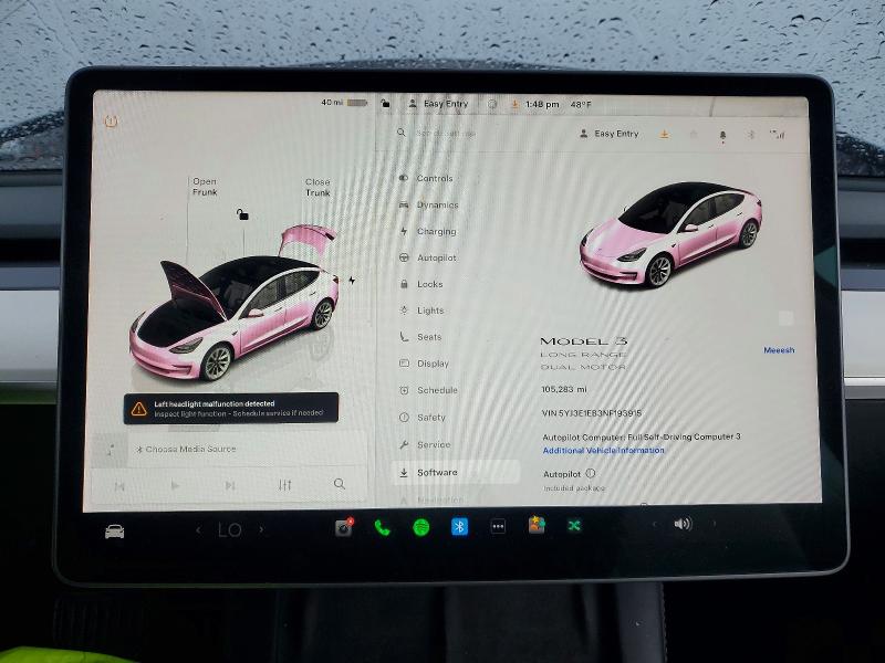 Продажа на аукционе авто 2022 Tesla Model 3, vin: 5YJ3E1EB3NF193915, номер лота: 77421665