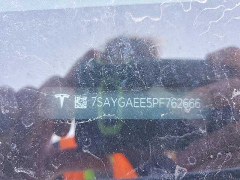 75509005 :رقم المزاد ، 7SAYGAEE5PF762666 vin ، 2023 Tesla Model Y مزاد بيع