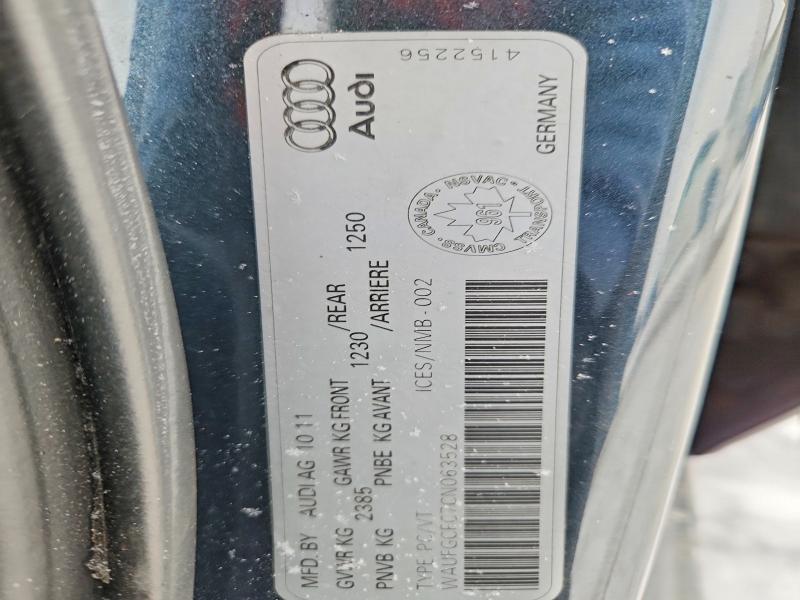 Продажа на аукционе авто 2012 Audi A6, vin: WAUFGCFC7CN063528, номер лота: 76245595