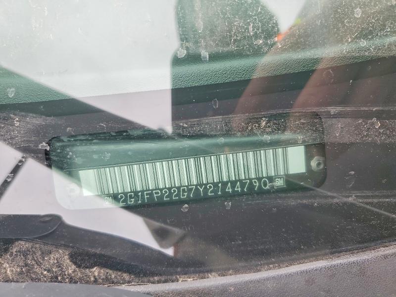 Aukcja sprzedaży 2000 Chevrolet Camaro, vin: 2G1FP22G7Y2144790, numer aukcji: 75880085