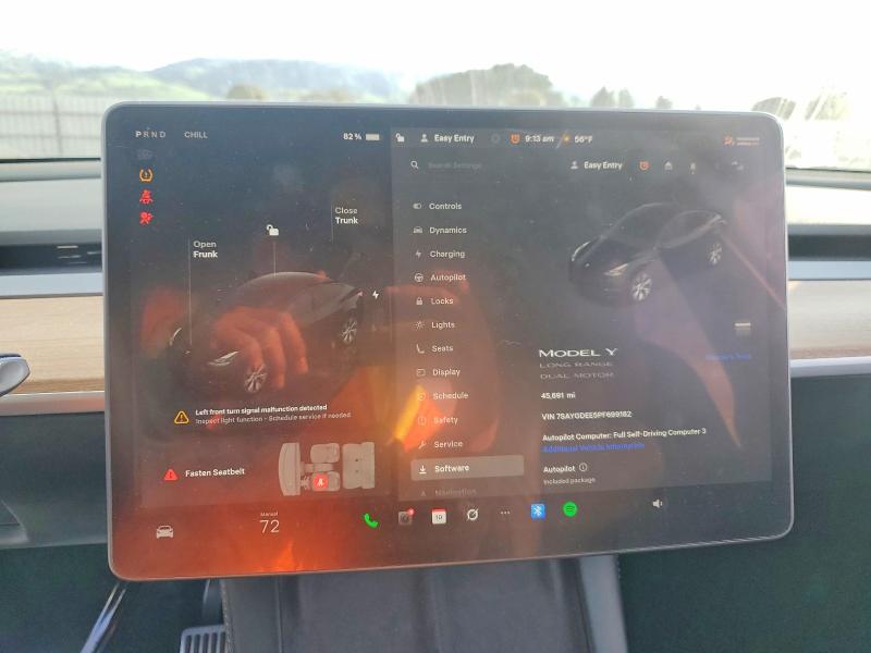 76546865 :رقم المزاد ، 7SAYGDEE5PF699182 vin ، 2023 Tesla Model Y مزاد بيع