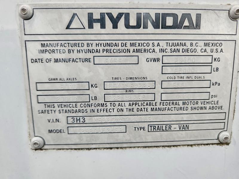 Aukcja sprzedaży 1999 Hyundai Unknown, vin: 3H3V532CXXT044703, numer aukcji: 77074775